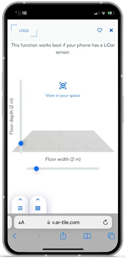 AR-Tile augmented reality tile preview