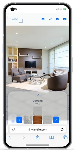 AR-Tile augmented reality tile preview