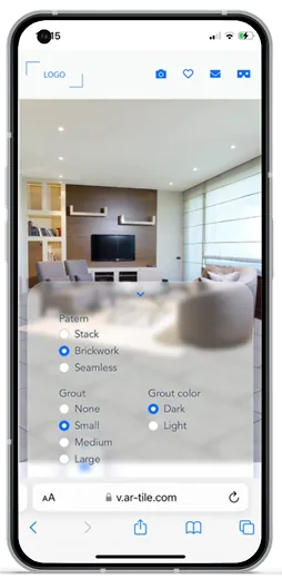 AR-Tile augmented reality tile preview