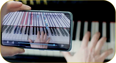 Playano computer vision piano learning app